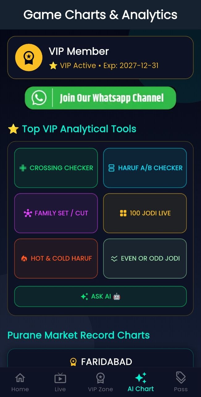 Number Baba App Lucky Chart